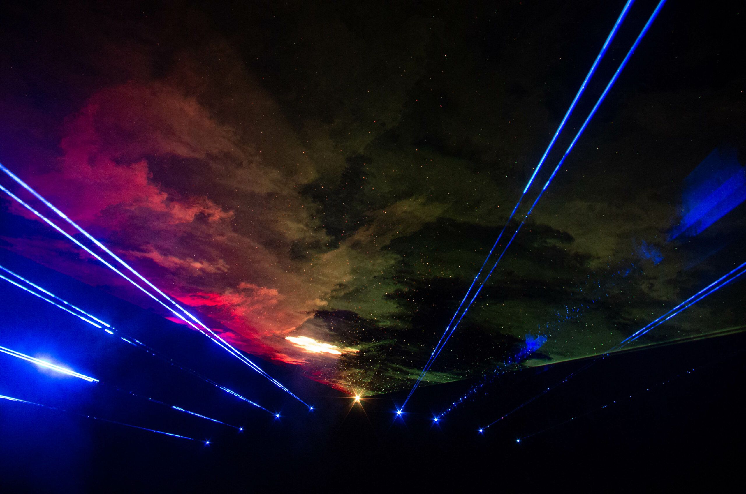 Eco-friendly multicolored laser show