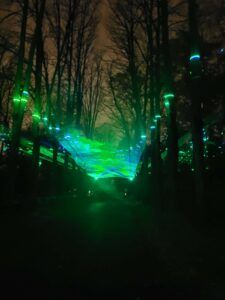 Europe Évènement - Show laser " Aurores boréales " au domaine national de Saint-Cloud pour l'évènement "Lumières en Seine" 2023