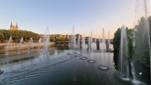 Europe Évènement - Dancing fountains - Inauguration of the tramway lines - Angers 2023